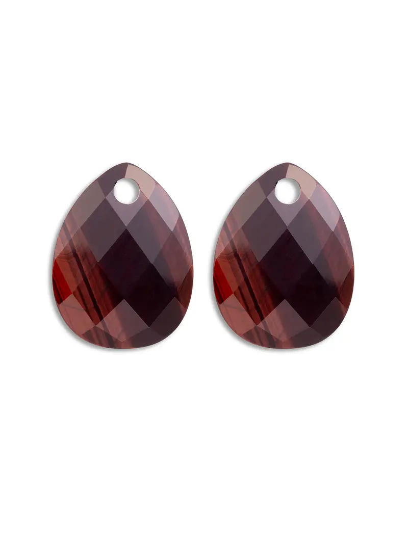 Oorbel Edelstenen Afterglow Red Tiger Eye
