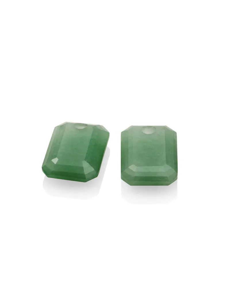 Oorbel Edelstenen Baguette Green Aventurine