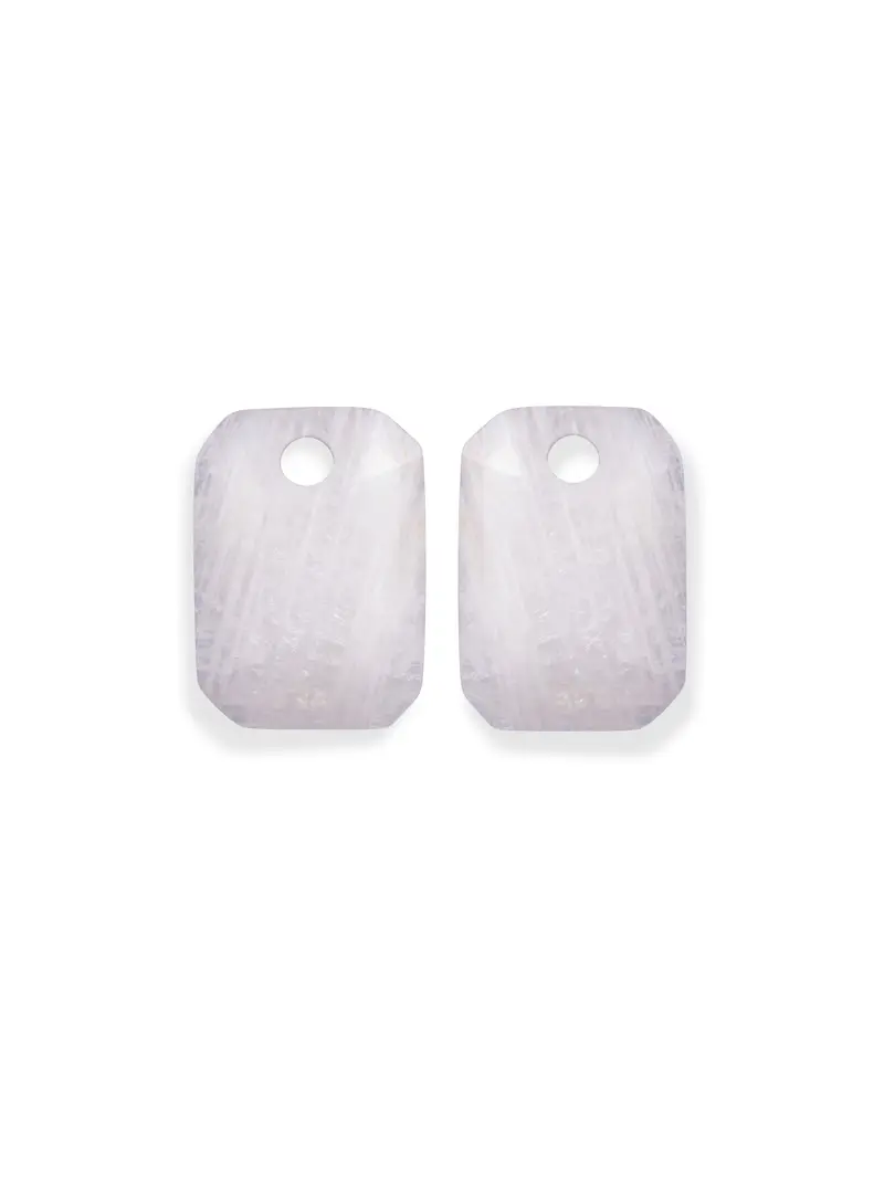 Oorbel Edelstenen Baguette Moonstone