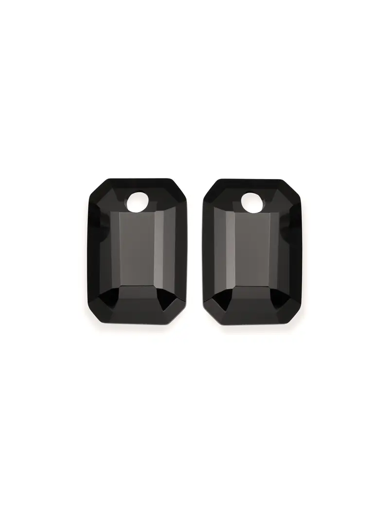 Oorbel Edelstenen Baguette Onyx