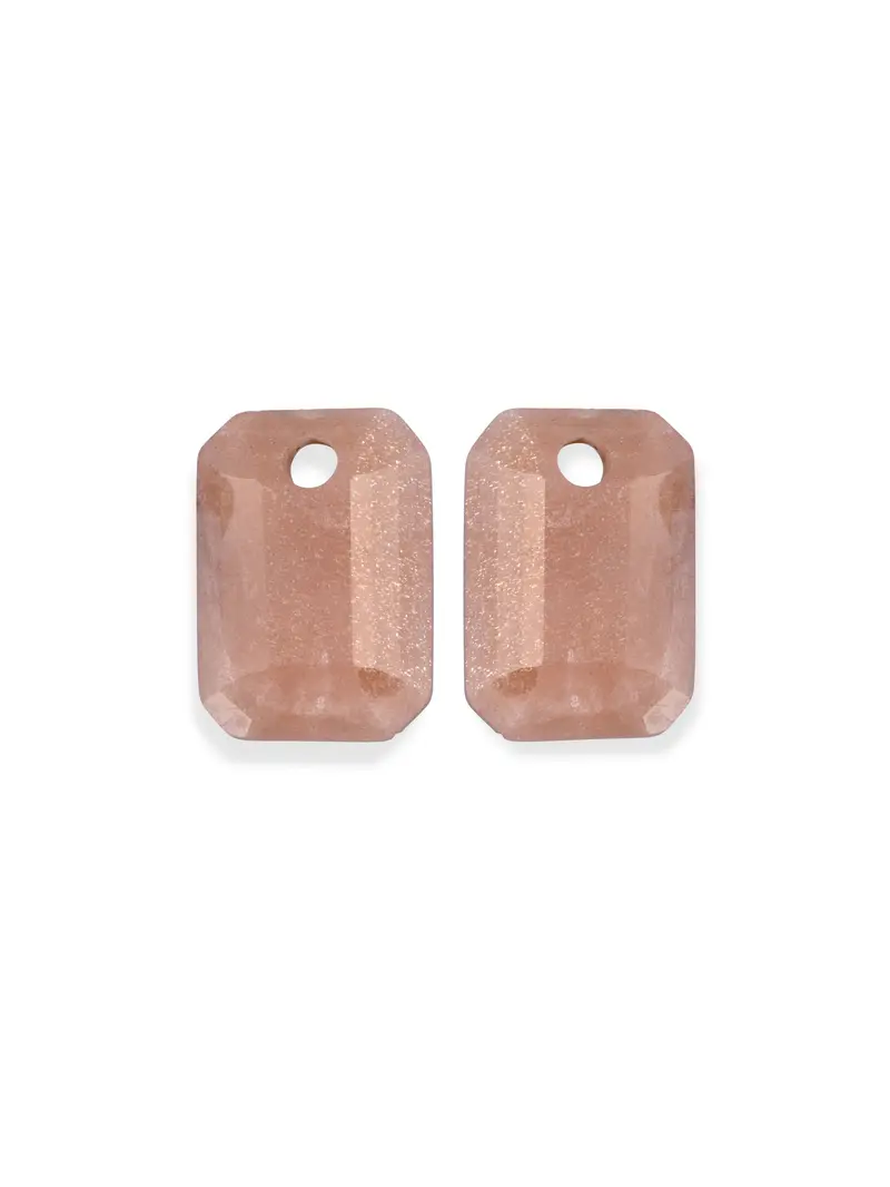 Oorbel Edelstenen Baguette Sunstone