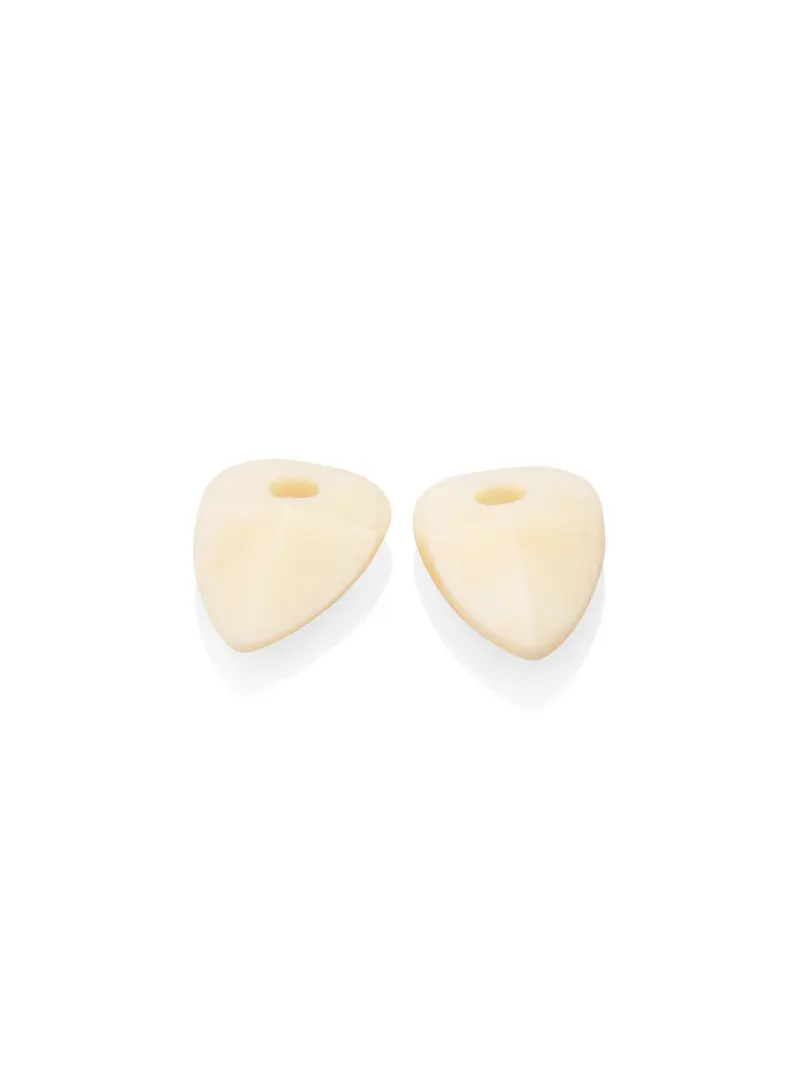 Oorbel Edelstenen Beige Agate Edge Mini