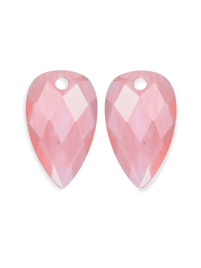 Oorbel Edelstenen Blossom Facet Cherry Quartz