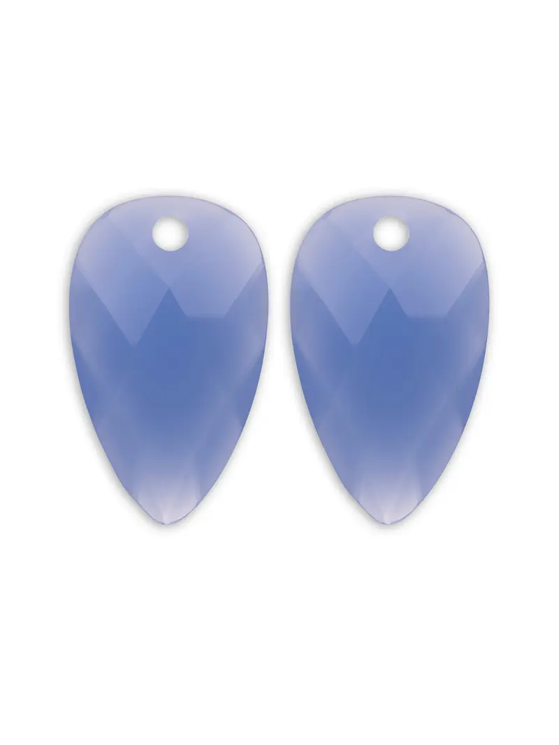 Oorbel Edelstenen Blossom Milky Blue Jade