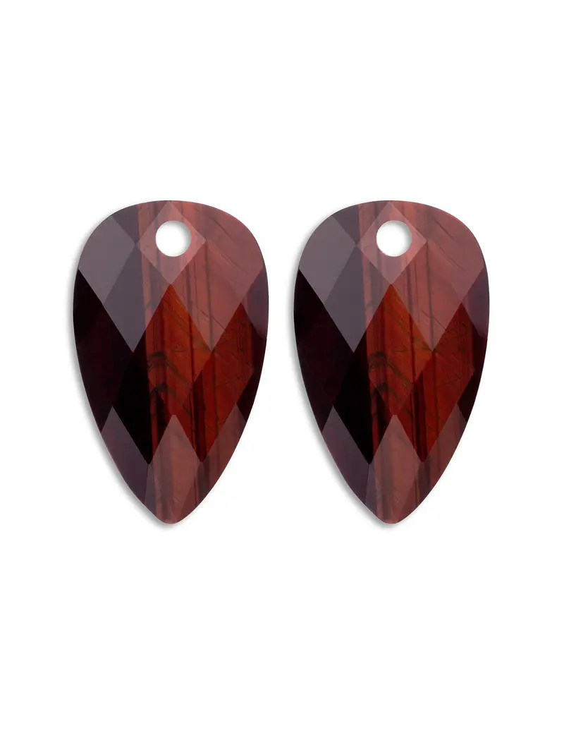 Oorbel Edelstenen Blossom Red Tiger Eye