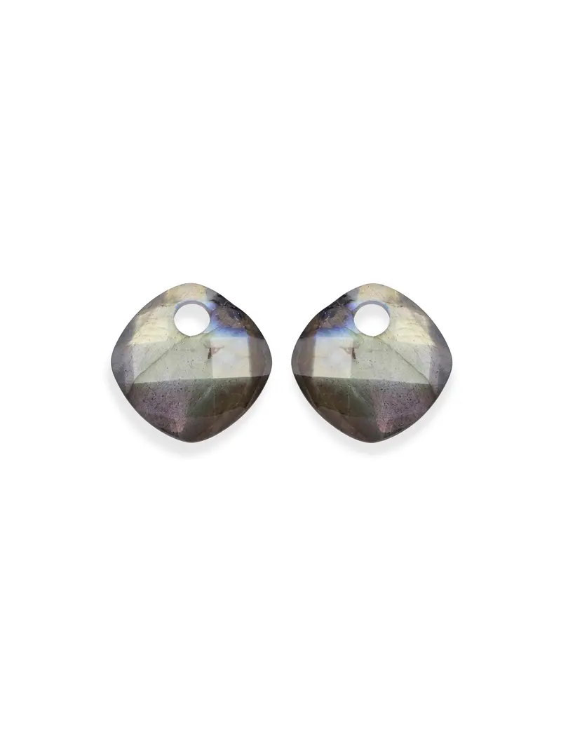 Oorbel Edelstenen Cushion Cut Labradorite