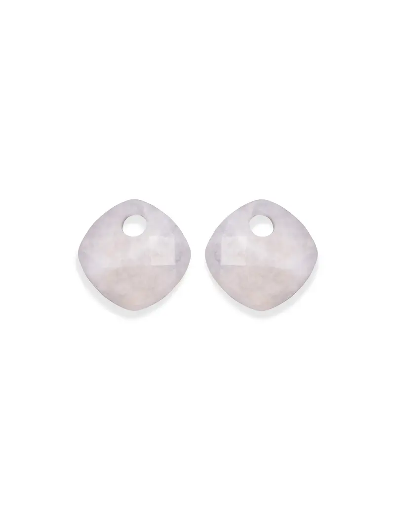 Oorbel Edelstenen Cushion Cut Moonstone