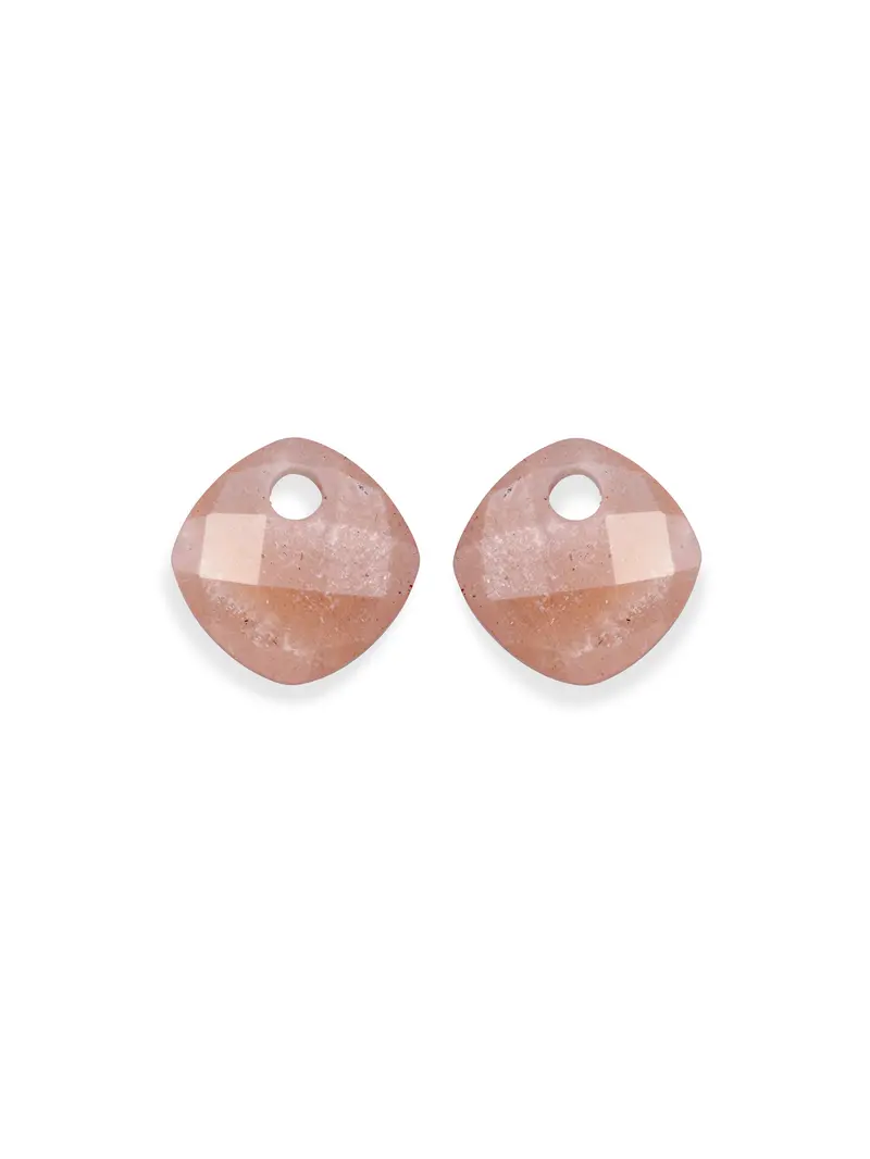 Oorbel Edelstenen Cushion Cut Sunstone