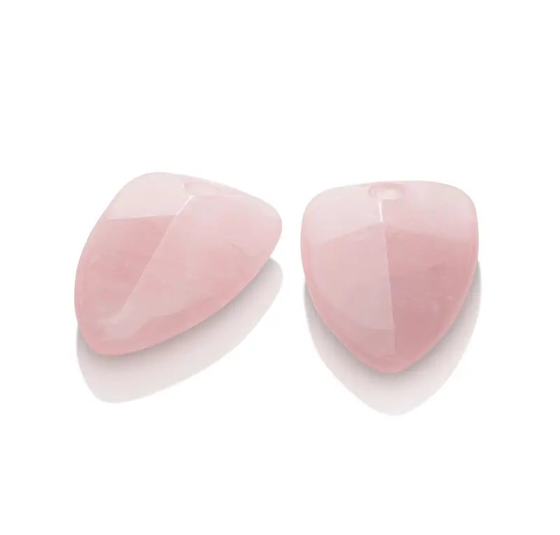 Oorbel Edelstenen Edge Rose Quartz