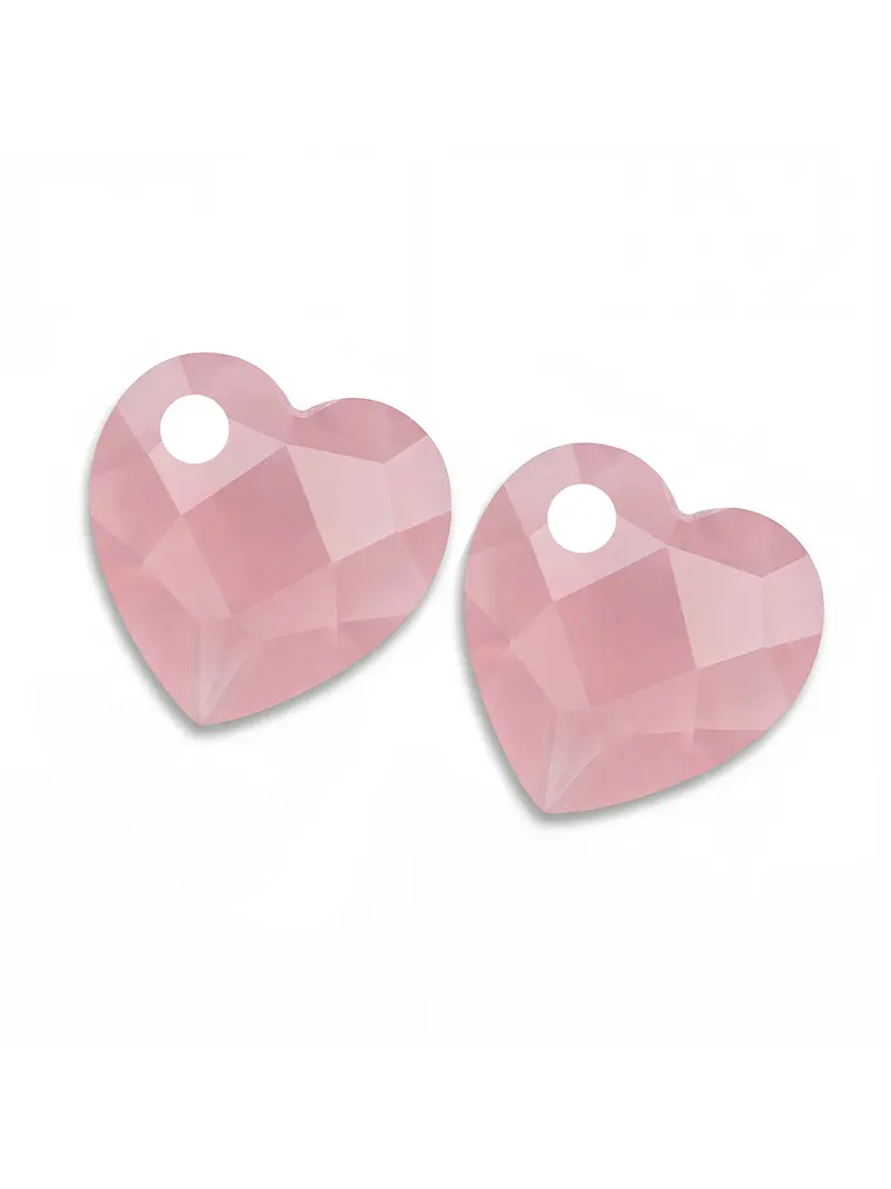 Oorbel Edelstenen Heart Pink Opalite