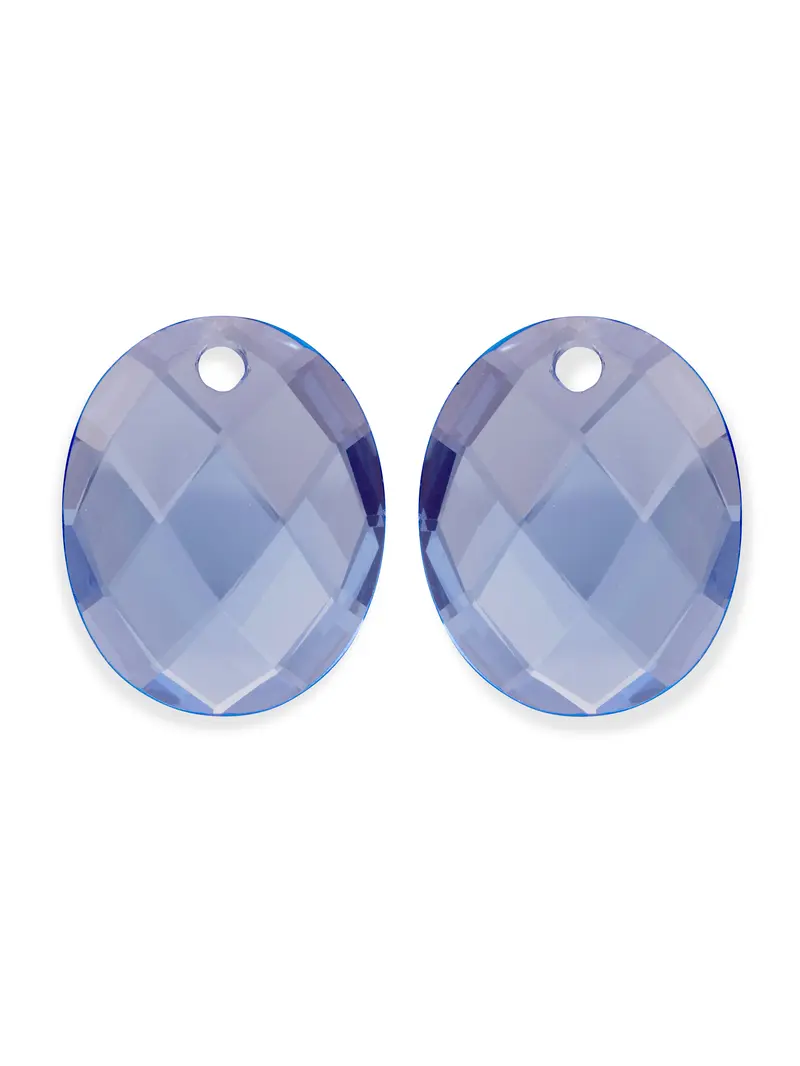 Oorbel Edelstenen Large Oval Aquamarine
