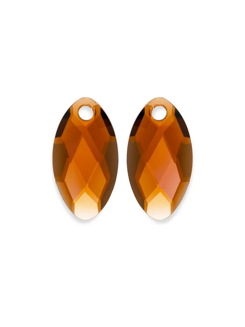 Oorbel Edelstenen Leaf Citrine Quartz