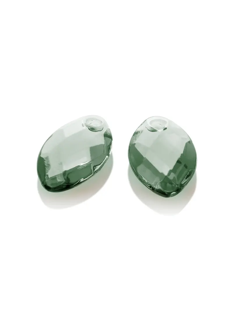 Oorbel Edelstenen Leaf Green Amethyst