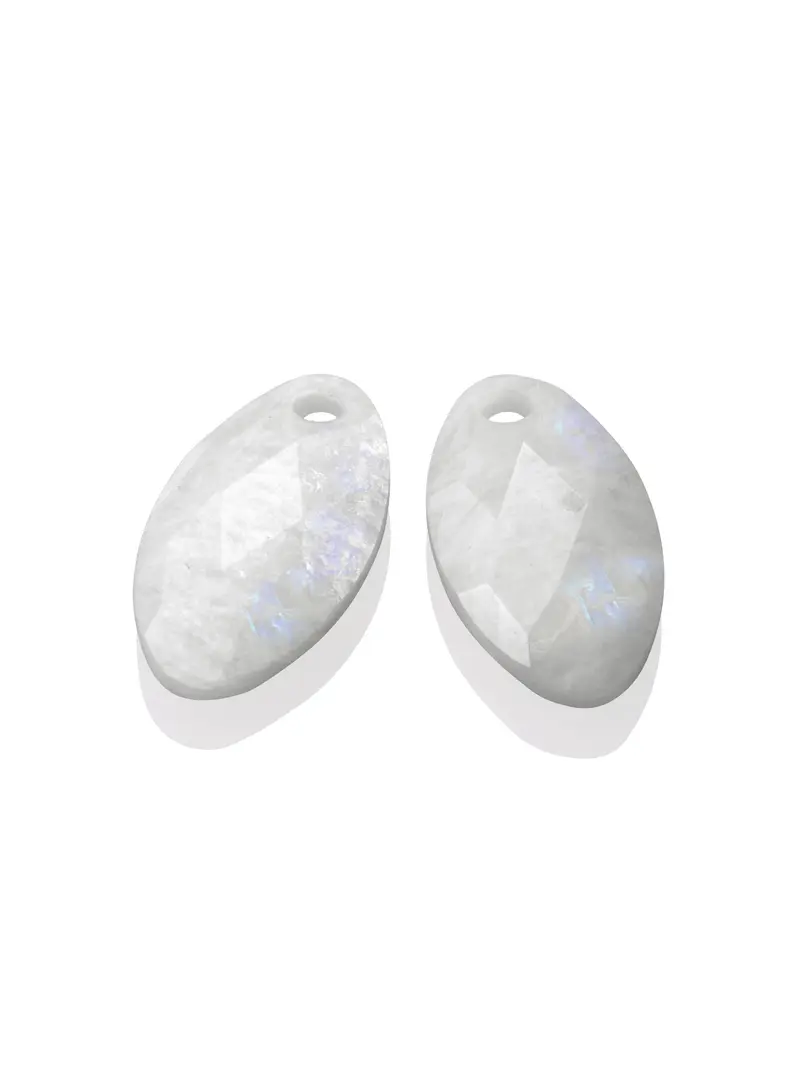 Oorbel Edelstenen Leaf Moonstone