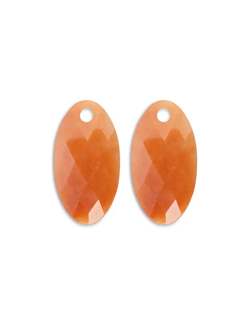 Oorbel Edelstenen Leaf Red Aventurine