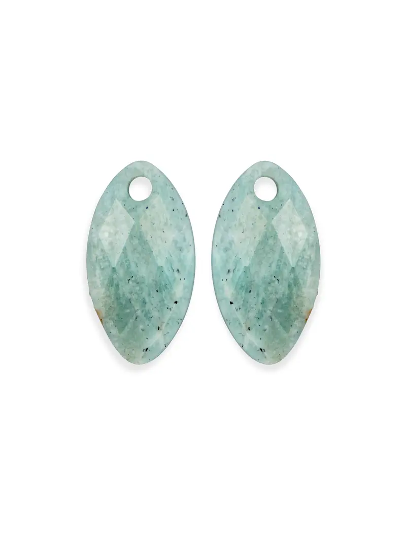 Oorbel Edelstenen Leaf Rich Green Amazonite