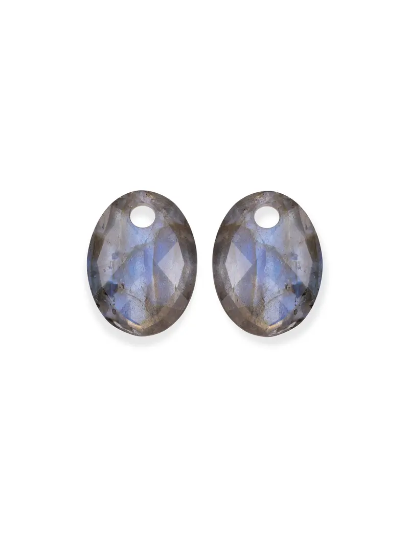 Oorbel Edelstenen Medium Oval Labradorite