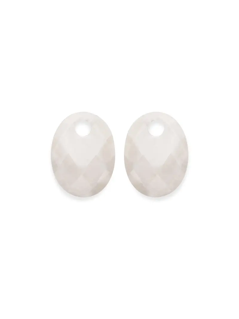 Oorbel Edelstenen Medium Oval Mother of Pearl