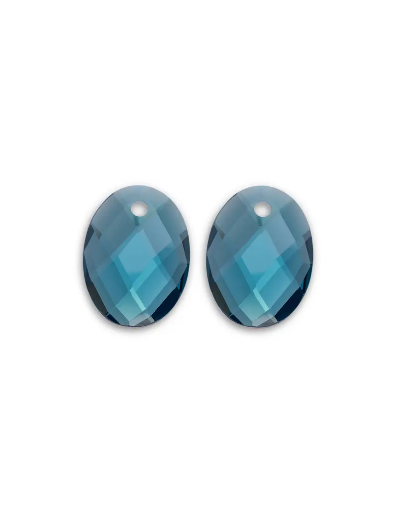 Oorbel Edelstenen Medium Oval Turquoise Quartz