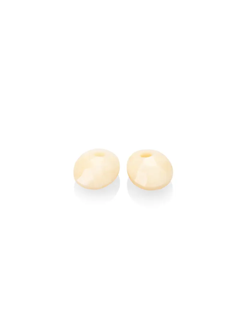 Oorbel Edelstenen Small Oval Beige Agate