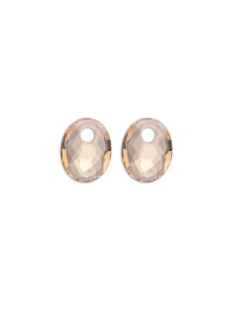 Oorbel Edelstenen Small Oval Light Gold Citrine Quartz