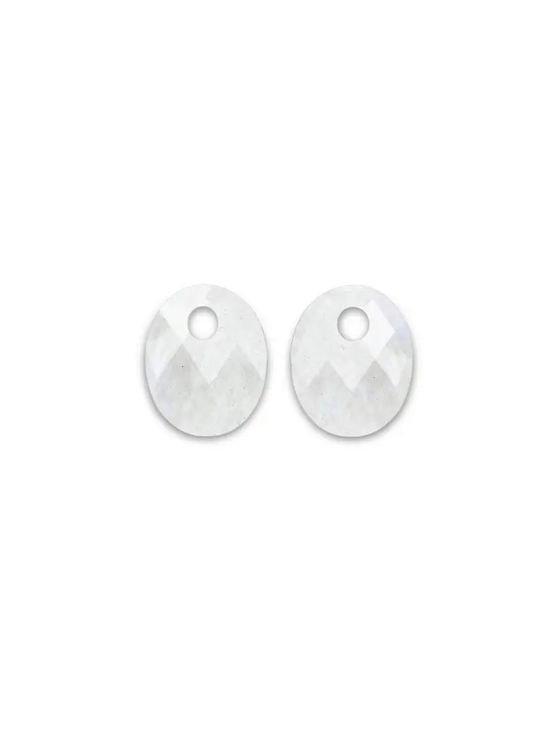 Oorbel Edelstenen Small Oval Moonstone
