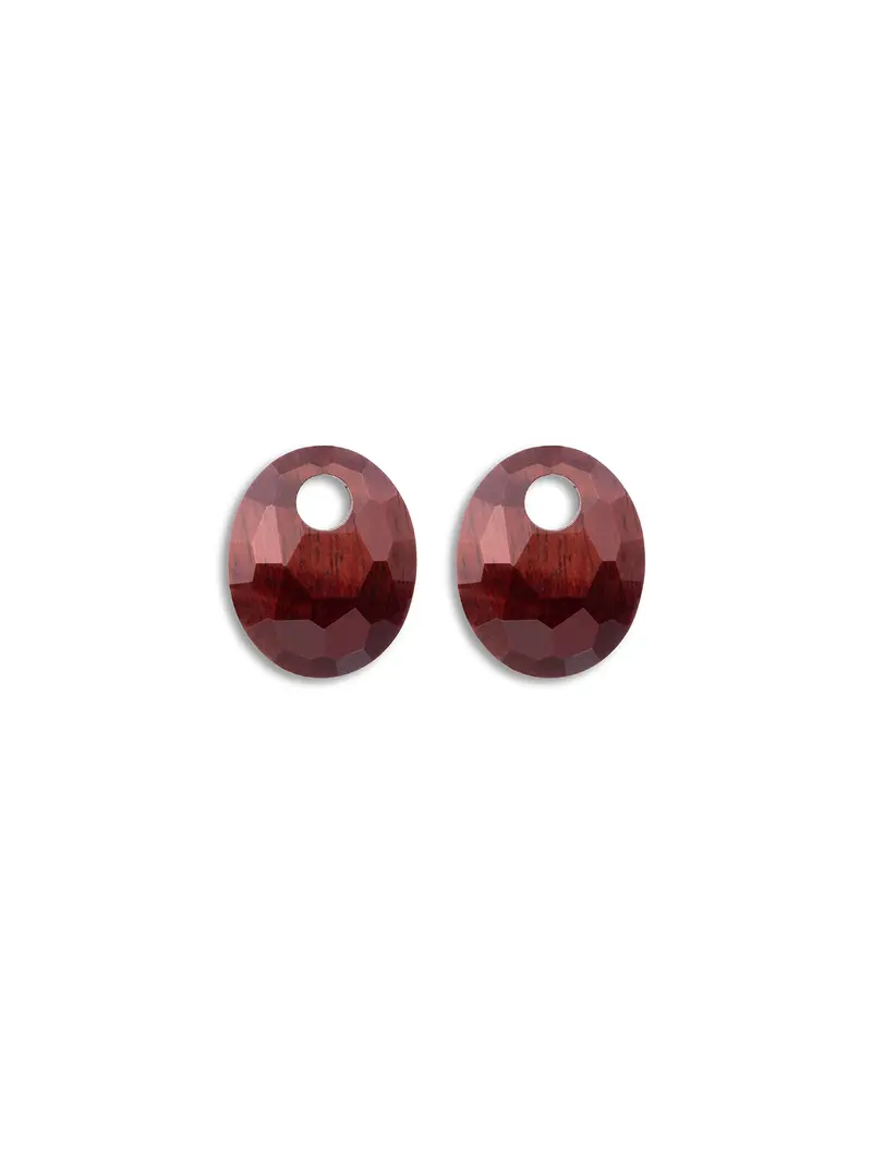 Oorbel Edelstenen Small Oval Red Tiger Eye