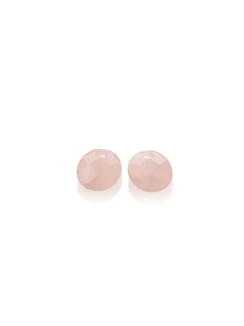 Oorbel Edelstenen Small Oval Rose Quartz