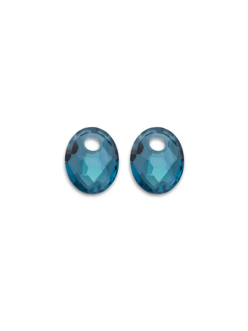 Oorbel Edelstenen Small Oval Turquoise Quartz