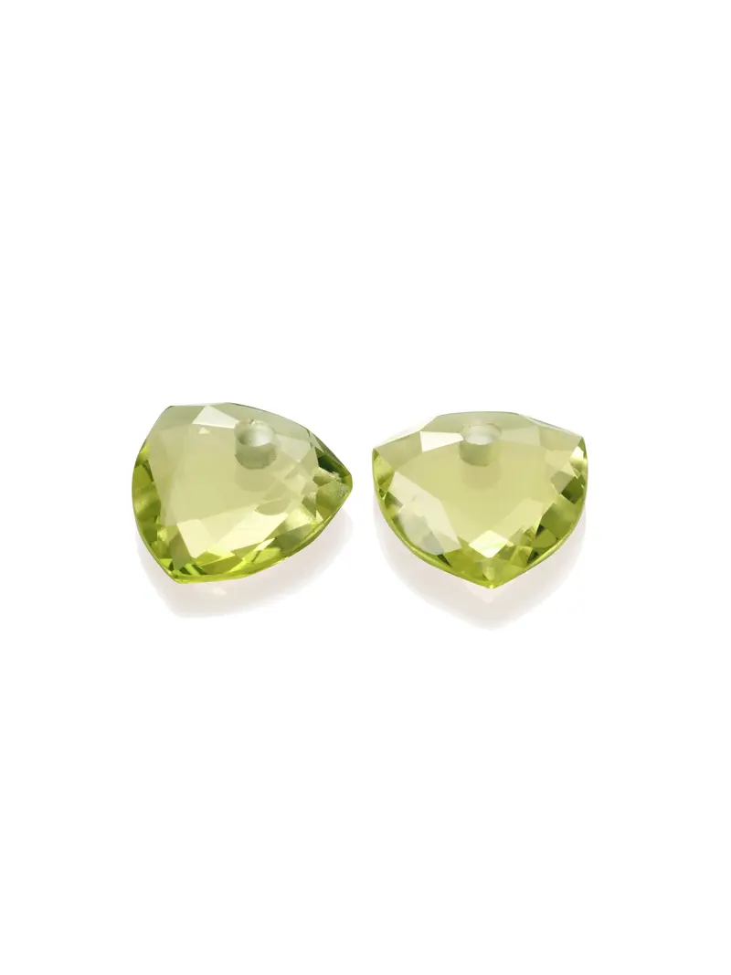 Oorbel Edelstenen Trillion Cut Lemon Quartz