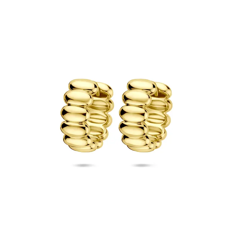 Oorbellen 15,5 mm 1 micron zilver verguld
