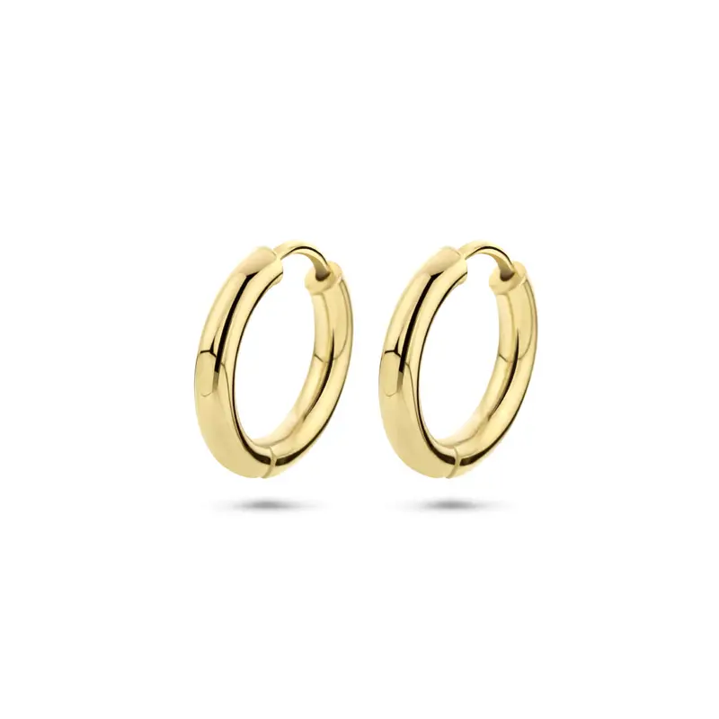 Oorbellen 15 mm 9K geelgoud