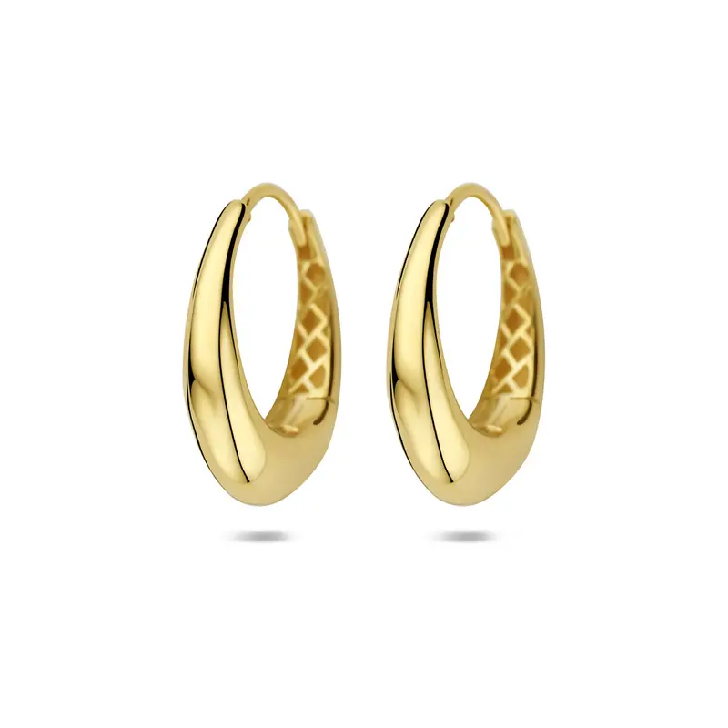 Oorbellen 20,5 mm 14K geelgoud