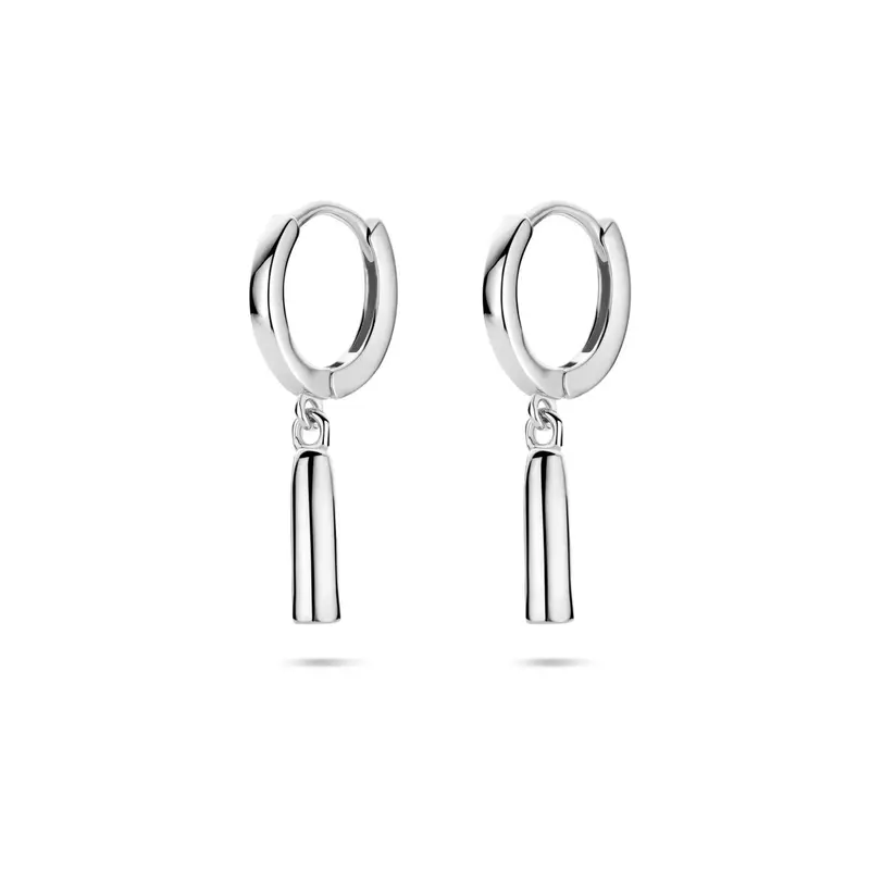 Oorbellen 22 mm zilver