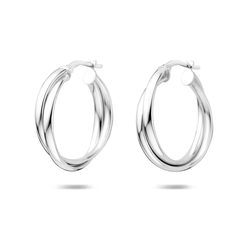 Oorbellen 24,5 mm zilver