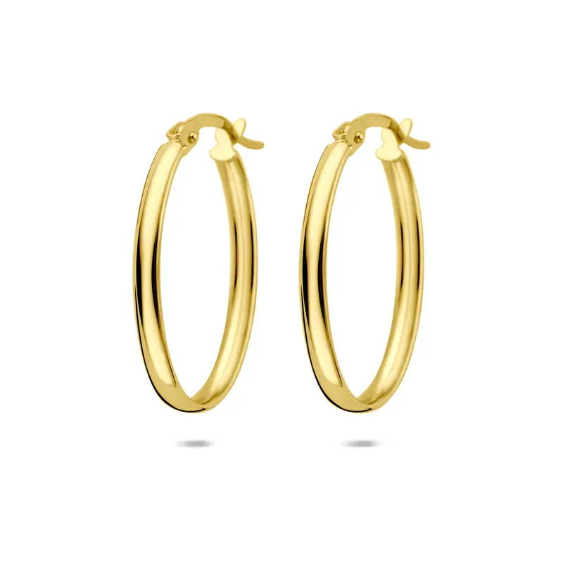 Oorbellen 24 mm 14K geelgoud