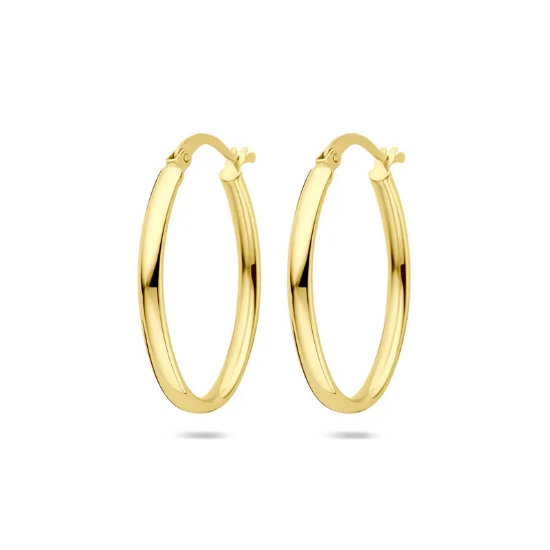 Oorbellen 27 mm 14K geelgoud