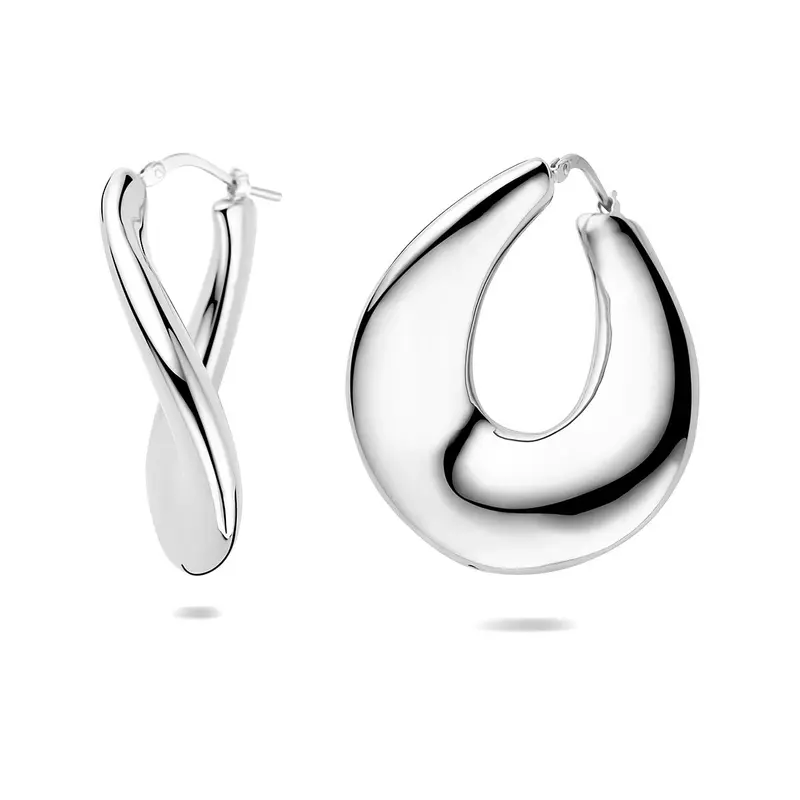 Oorbellen 37.5 mm zilver