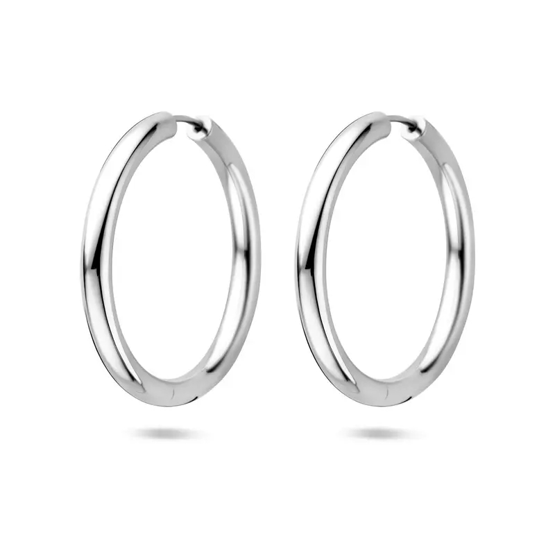 Oorbellen 39 mm zilver