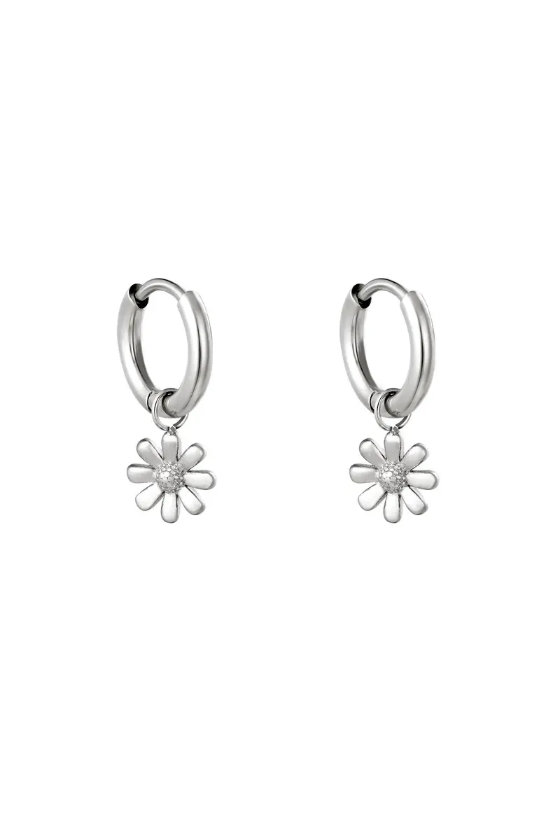 Oorbellen Daisy zilver