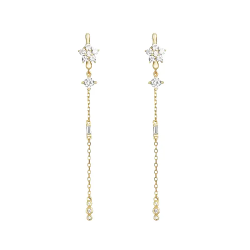 Oorbellen flower dream wit