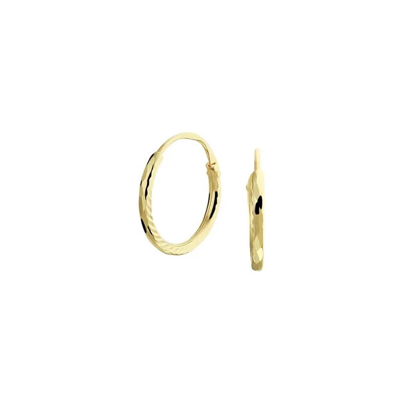 Oorbellen gediamanteerd 14K geelgoud – 4020286