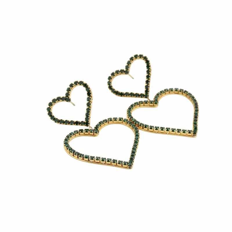 Oorbellen | Glitter hart