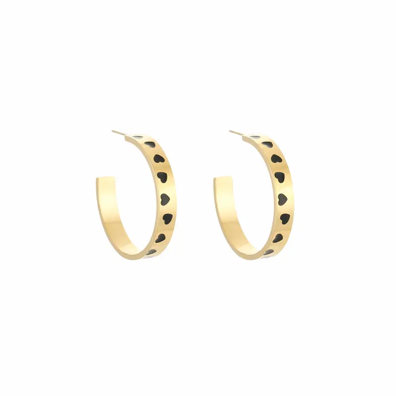 Oorbellen | Hoop hartjes