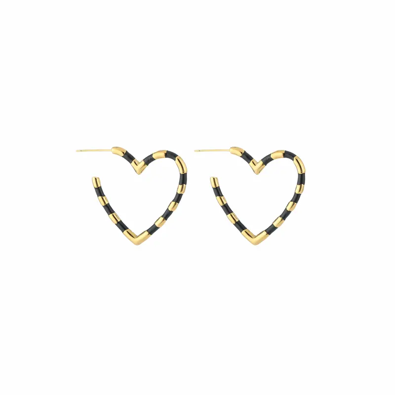 Oorbellen | Kleur hart