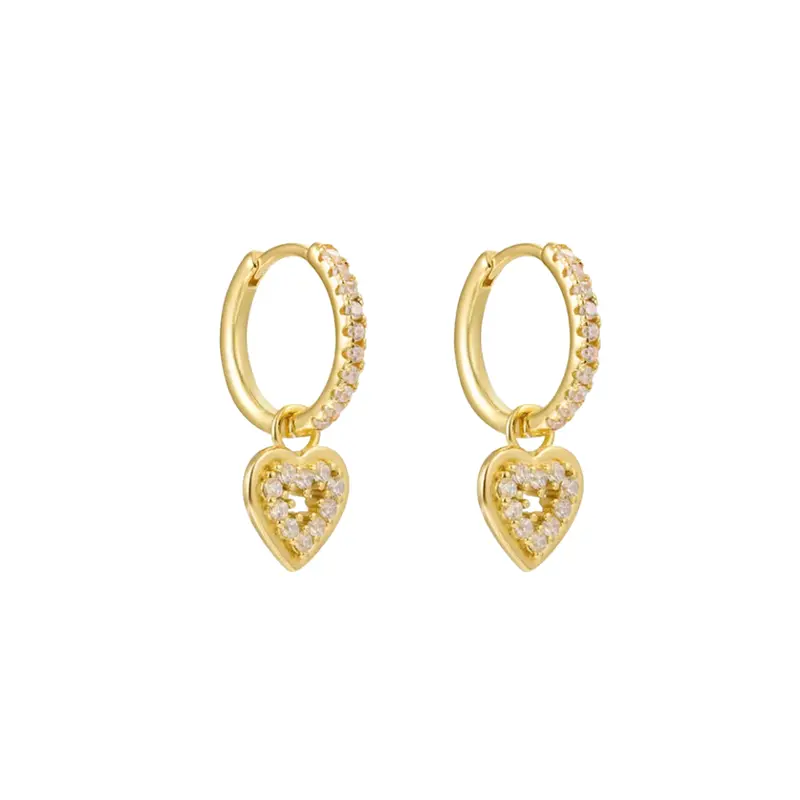 Oorbellen love glow wit