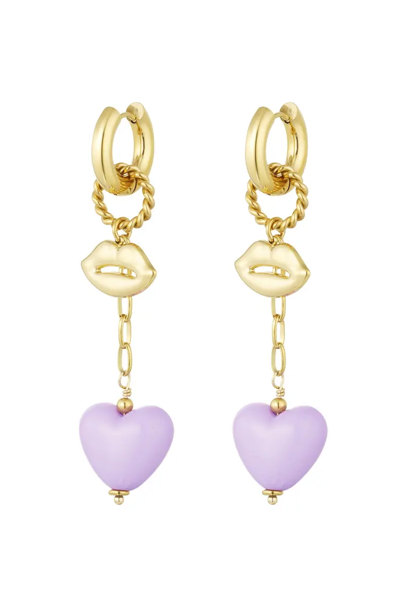 Oorbellen | Love on the lips