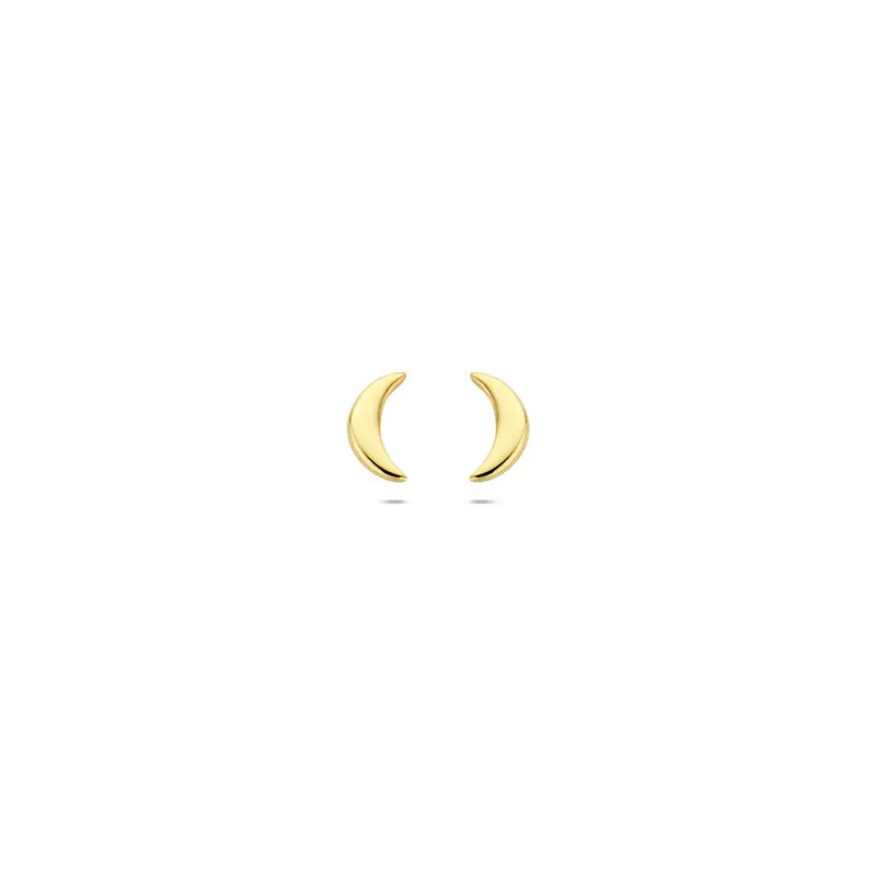Oorbellen maan 5,5 mm 14K geelgoud