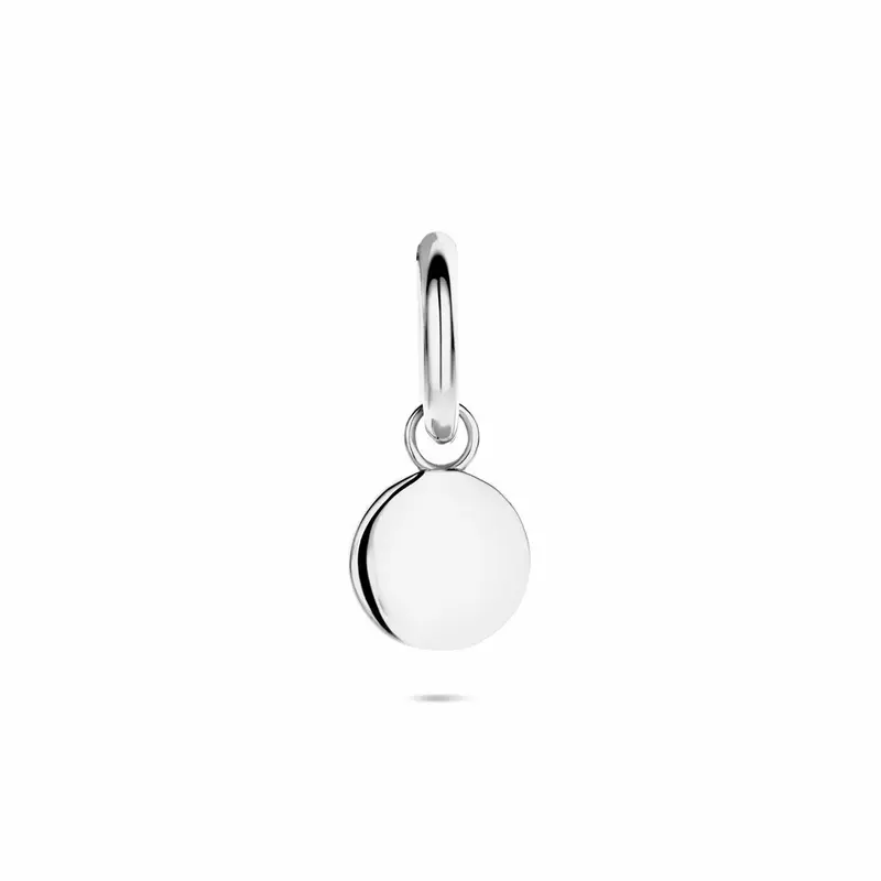 Oorbellen per stuk 13 mm zilver