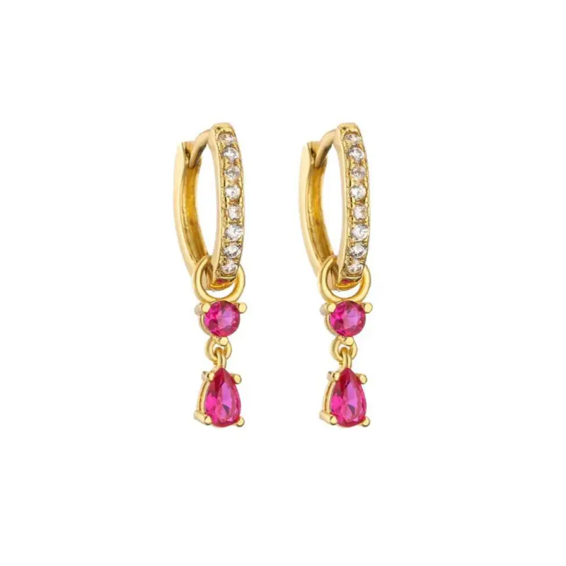 Oorbellen romee fuchsia